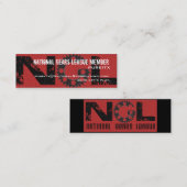 カスタムなメンバーのプロフィールカード スキニー名刺 (正面/裏面)