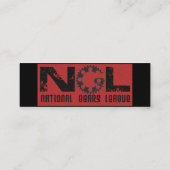 カスタムなメンバーのプロフィールカード スキニー名刺 (裏面)