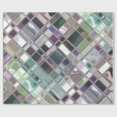 カスタムなモザイク・タイルの芸術 ラッピングペーパー (フラット)