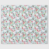 カスタムなモダンなレトロのシックなパターン休日 ラッピングペーパー (フラット)