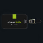 カスタムなモダン-個人的なシンプルで真新しい緑色 ラゲッジタグ<br><div class="desc">カスタムなモダン-あなたのためのシンプルで真新しい緑色の個人的でユニークな名刺のテンプレート。</div>