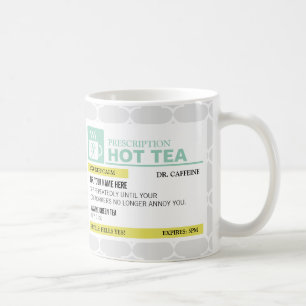 カスタムなモノグラムが付いているおもしろいな規定の熱い茶 コーヒーマグカップ