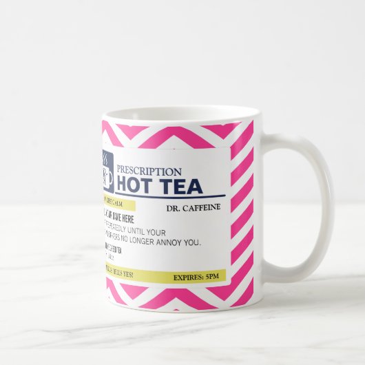 カスタムなモノグラムが付いているおもしろいな規定の熱い茶 コーヒーマグカップ (右)