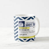 カスタムなモノグラムが付いているおもしろいな規定の熱い茶 コーヒーマグカップ (正面右)