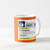 カスタムなモノグラムが付いているおもしろいな規定の熱い茶 コーヒーマグカップ (正面右)