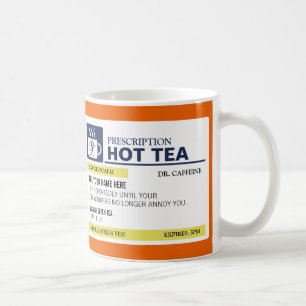 カスタムなモノグラムが付いているおもしろいな規定の熱い茶 コーヒーマグカップ
