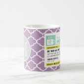 カスタムなモノグラムが付いているおもしろいな規定の熱い茶 コーヒーマグカップ (中央)