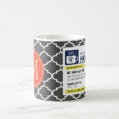 カスタムなモノグラムが付いているおもしろいな規定の熱い茶 マグカップ (中央)