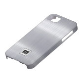 カスタムなモノグラムが付いているのどによってブラシをかけられるアルミニウム Case-Mate iPhoneケース (下部)