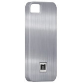 カスタムなモノグラムが付いているのどによってブラシをかけられるアルミニウム Case-Mate iPhoneケース (裏面/右)