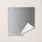 カスタムなモノグラムが付いている勾配の銀 バスタオルセット (ウォッシュタオル)