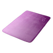 カスタムなモノグラムとのエレガントな勾配のピンク バスマット (アングル)