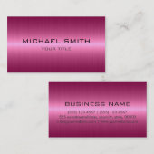 カスタムなモノグラムのカッコいいのステンレス鋼の金属2 名刺 (正面/裏面)