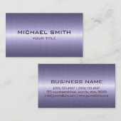 カスタムなモノグラムのカッコいいのステンレス鋼の金属 名刺 (正面/裏面)