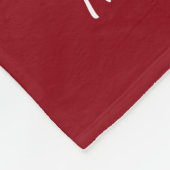 カスタムなモノグラムのクリスマスの写真のコラージュのテンプレート フリースブランケット (角)