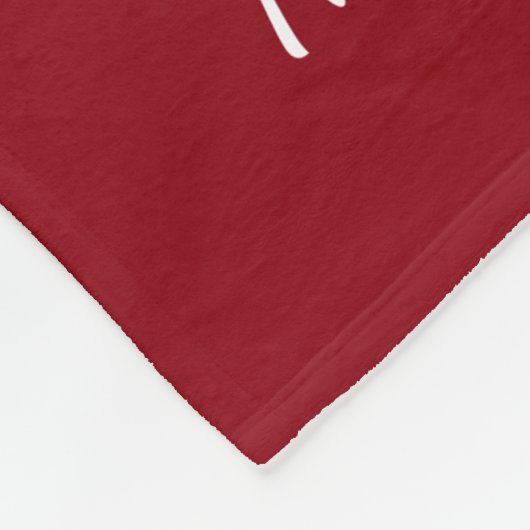 カスタムなモノグラムのクリスマスの写真のコラージュのテンプレート フリースブランケット (角)