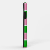 カスタムなモノグラムのプレッピーでストライプなiPhone 5の場合 Case-Mate iPhoneケース (裏面/右)