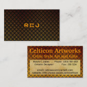 カスタムなモノグラムの名刺 名刺 (正面/裏面)