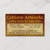 カスタムなモノグラムの名刺 名刺 (裏面)