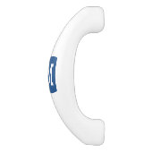 カスタムなモノグラムの手紙あなたの最初のデザイナー色 セラミックキャビネット取っ手 (側面)