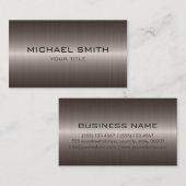 カスタムなモノグラムの暗いステンレス鋼の金属 名刺 (正面/裏面)