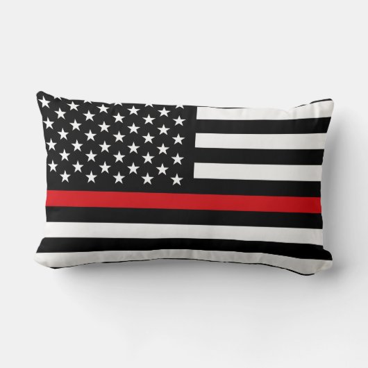 カスタムなモノグラムの火の救助のマルタ十字の記号 ランバークッション (裏面)