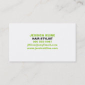 カスタムなモノグラムの白 名刺 (裏面)