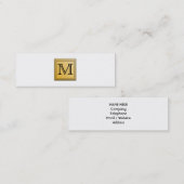 カスタムなモノグラムの設計の印書イメージ スキニー名刺 (正面/裏面)