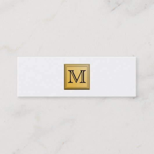 カスタムなモノグラムの設計の印書イメージ スキニー名刺 (正面)