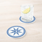 カスタムなモノグラム及び色の陶磁器のコースター コースター (側面)