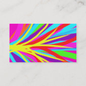 カスタムなモノグラム鮮やかな色の絵筆の打撃 名刺 (裏面)