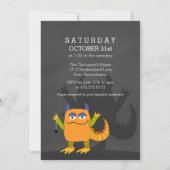 カスタムなモンスターのマッシュのハロウィンの強打の招待状 招待状 (裏面)