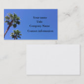 カスタムなヤシの木の名刺 名刺 (正面/裏面)