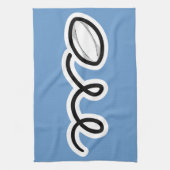 カスタムなラグビー キッチンタオル (縦)