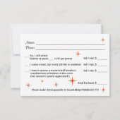 カスタムなラスベガス夜玄関ひさしの応答カード 出欠カード (裏面)