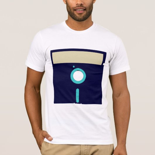 カスタムなラベルフロッピィワイシャツ Tシャツ (正面)
