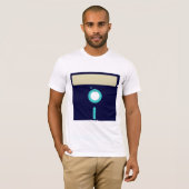 カスタムなラベルフロッピィワイシャツ Tシャツ (正面フル)