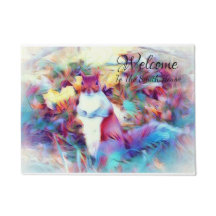 カスタムなリスの玄関マット