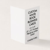 カスタムなリネン本は2"折りました名刺をx 3.5" 名刺 (外部)