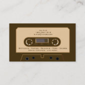 カスタムなレトロのカセットテープDJの名刺 名刺 (裏面)