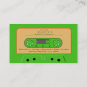 カスタムなレトロのカセットテープDJの名刺 名刺 (裏面)