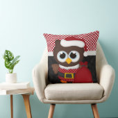 カスタムなレトロのクリスマスのフクロウ クッション (椅子)