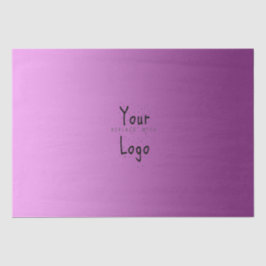 カスタムなロゴのエレガントな勾配のピンク 薄葉紙