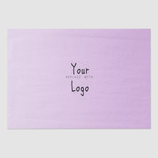 カスタムなロゴのエレガントな勾配のラベンダー 薄葉紙 (正面)