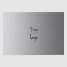 カスタムなロゴのエレガントな勾配の銀 薄葉紙