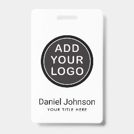 カスタムなロゴまたは写真の従業員の名前のタイトルID バッジ