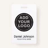 カスタムなロゴまたは写真の従業員の名前のタイトルID バッジ (正面)