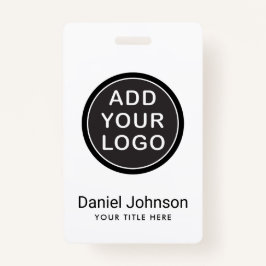 カスタムなロゴまたは写真の従業員の名前のタイトルID バッジ