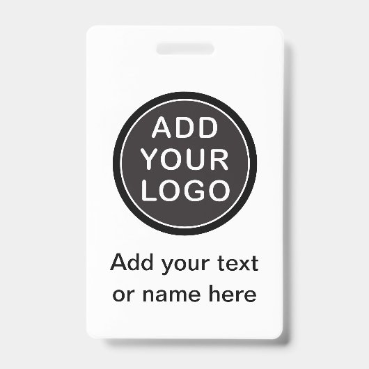 カスタムなロゴまたは写真の従業員の名前ID バッジ (正面)
