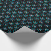 カスタムなロゴ|色の暗闇を作成して下さい ラッピングペーパー (角)